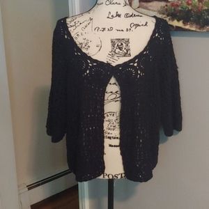 Crochet Black Shrug